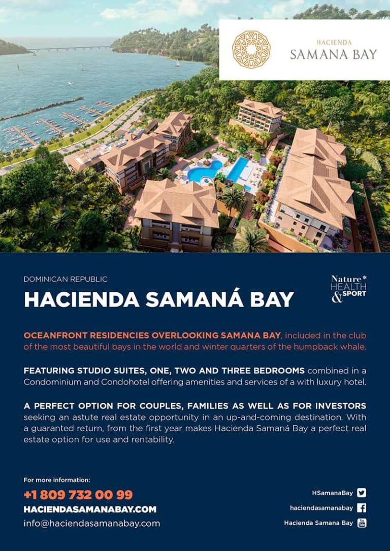 Hacienda Samaná Bay: logo, diseño web, desarrollo web a medida, diseño gráfico